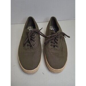 Keds Womens Sz 6.5 Green  Jersey Casual Sneakers Shoes